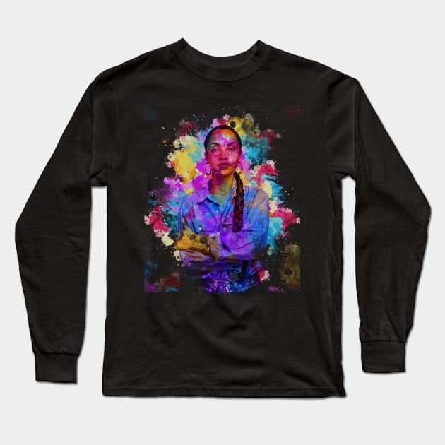 SADE ~ Watercolor Illustration Long Sleeve T-Shirt by Punyaomyule